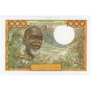 West African States 1000 Francs 1980 - 1981 (ND)