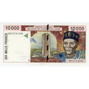 West African States Ivory Coast 10000 Francs 1998