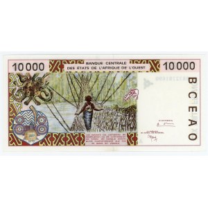West African States Ivory Coast 10000 Francs 1998