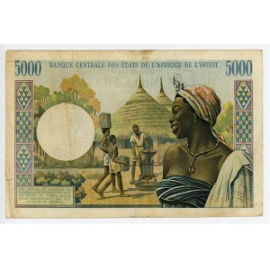 West African States Burkina Faso 5000 Francs 1961 (ND) C