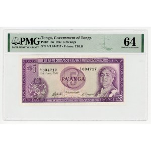 Tonga 5 Paanga 1967 PMG 64