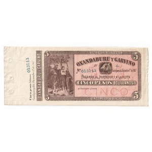 Argentina 5 Pesos 1867