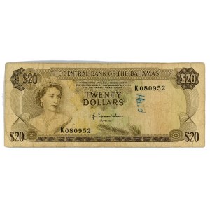 Bahamas 20 Dollars 1974
