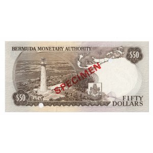 Bermuda 50 Dollars 1978 Specimen