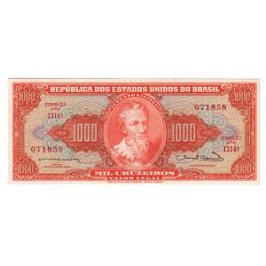 Brazil 1000 Cruzeiros 1963 (ND)