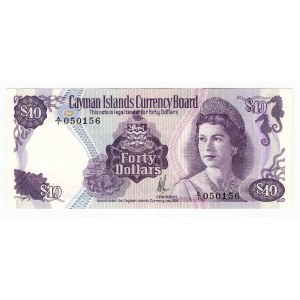 Cayman Islands 40 Dollars 1974