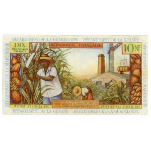 French Antilles 10 Nouveaux Francs 1963