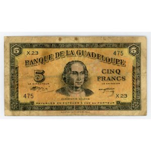 Guadeloupe 5 Francs 1942 (ND)