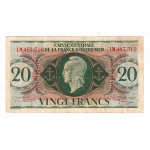 Guadeloupe 20 Francs 1944