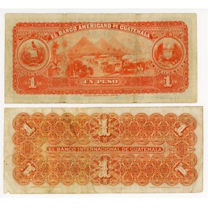 Guatemala 2 x 1 Peso 1900 & 1920