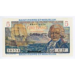 Saint Pierre & Miquelon 5 Francs 1950