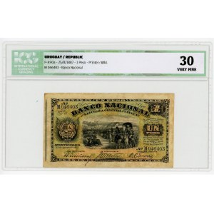 Uruguay 1 Peso 1887 ICG 30