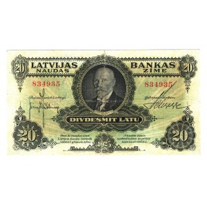 Latvia 20 Latu 1925