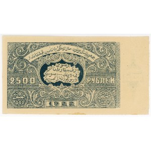 Uzbekistan Bukhara 2500 Roubles 1922