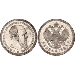 Russia 1 Rouble 1893 АГ NGC MS 63