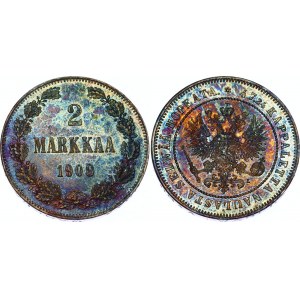 Russia - Finland 2 Markkaa 1908 L