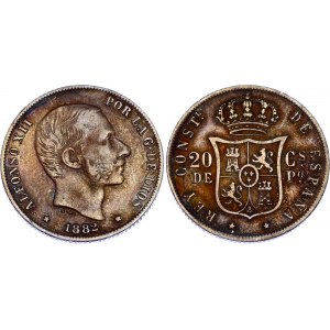 Philippines 20 Centimos de Peso 1882