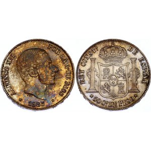 Philippines 50 Centimos de Peso 1885