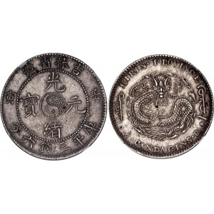 China Kirin 50 Cents 1902 (39) NGC AU