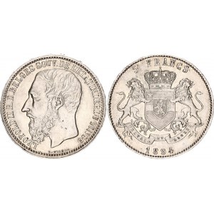 Belgian Congo 5 Francs 1894