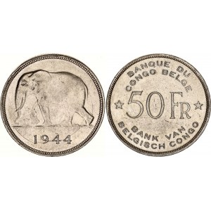 Belgian Congo 5 Francs 1944