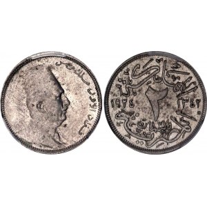 Egypt 2 Milliemes 1924 H AH 1342 PCGS MS 63