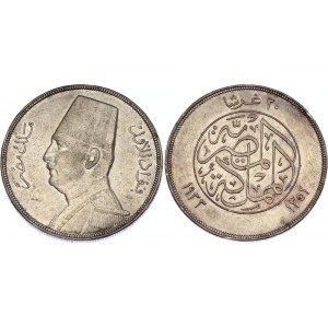 Egypt 20 Piastres 1933 AH 1352