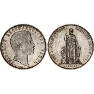 German States Baden 1 Gulden 1863