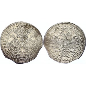 German States Nürnberg 1 Taler 1623 Double Clipped Error