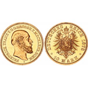 Germany - Empire Mecklenburg-Schwerin 10 Mark 1878 A Proof
