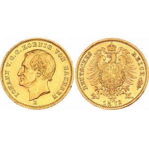 Germany - Empire Saxony 20 Mark 1872 E