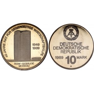 Germany DDR 10 Mark 1989 A Council Proof