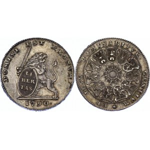 Austrian Netherlands 3 Florins / 3 Guldens 1790 Insurrection Coinage