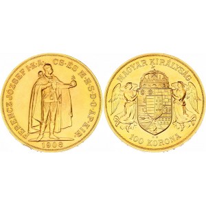Hungary 100 Korona 1908 KB Restrike