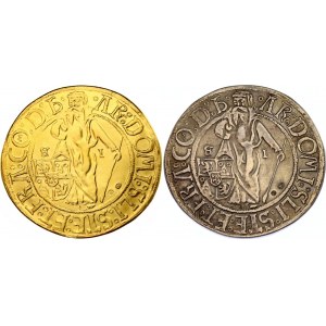 Czech Republic Set of Joachim Taler in Silver & Gold 1520 Restrike 500th Anniversary of the First Tolar Minting
