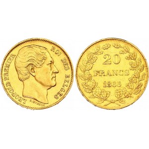 Belgium 20 Francs 1865