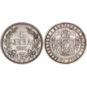 Bulgaria 5 Leva 1885