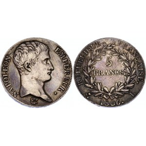 France 5 Francs 1806 L