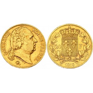 France 20 Francs 1818 W