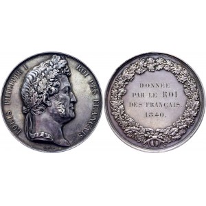 France Politics Society War Medal 1840 Louise Philippe I