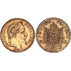 France 20 Francs 1864 A PCGS MS 62
