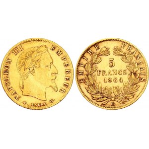 France 5 Francs 1864 BB