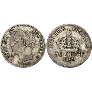 France 50 Centimes 1869 BB
