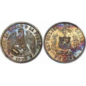 Chile 1 Peso 1872 So