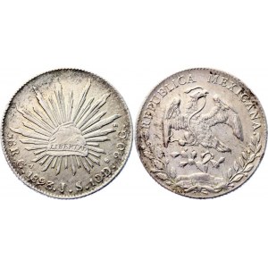 Mexico 8 Reals 1893 aG IS