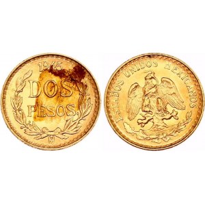 Mexico 2 Pesos 1945 Mo Restrike
