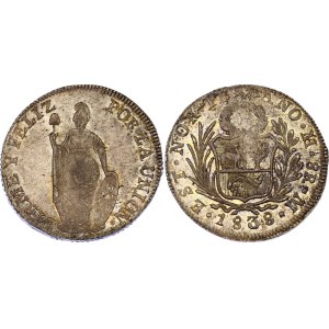 Peru 8 Reales 1838 M