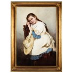 Alfons Dunin-Borkowski (1850-1905), Portret dziewczynki (córki Józefa Chełmońskiego Wandy)