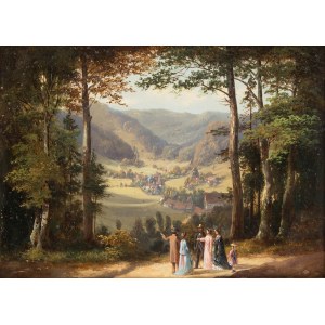 Adolf Dressler (1833-1881), Przechadzka po lesie