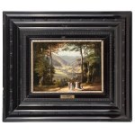 Adolf Dressler (1833-1881), Promenade dans les bois